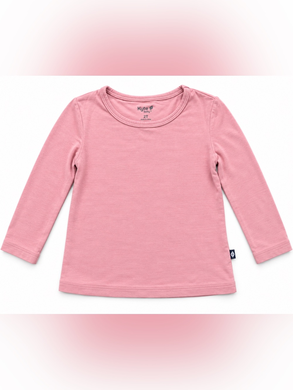Kyte BABY Dusty Pink Soft Long-Sleeve Kids Tee 2T
